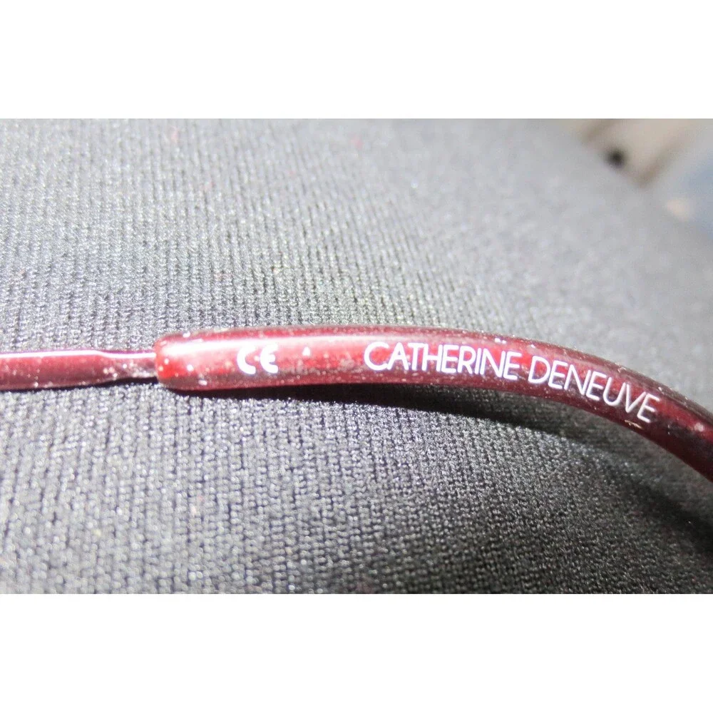 Catherine Deneuve CD-296 SBU Burgundy Semi-Rimless Eyeglasses Frames 51-17-135